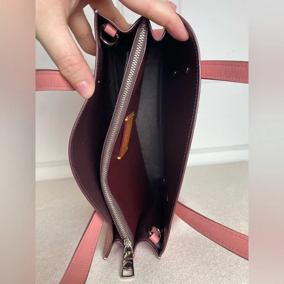 Coach Pink Embossed Tote Bag - Picture 3 of 9